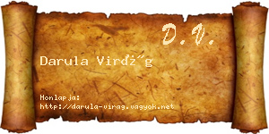 Darula Virág névjegykártya